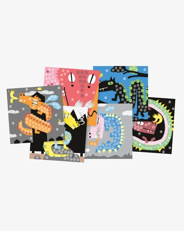 Playmaïs Mosaic Dragon cartes mosaïque
