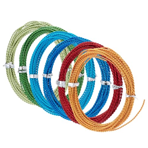 BENECREAT Fil aluminium bijoux 1,6 mm 6 couleurs 30 m