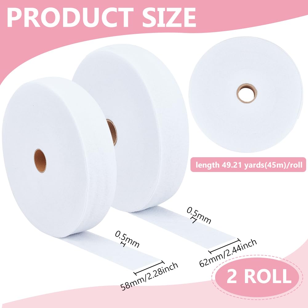 BENECREAT Bandes Ouate Jelly Roll Blanc 90 m Coton Polyester