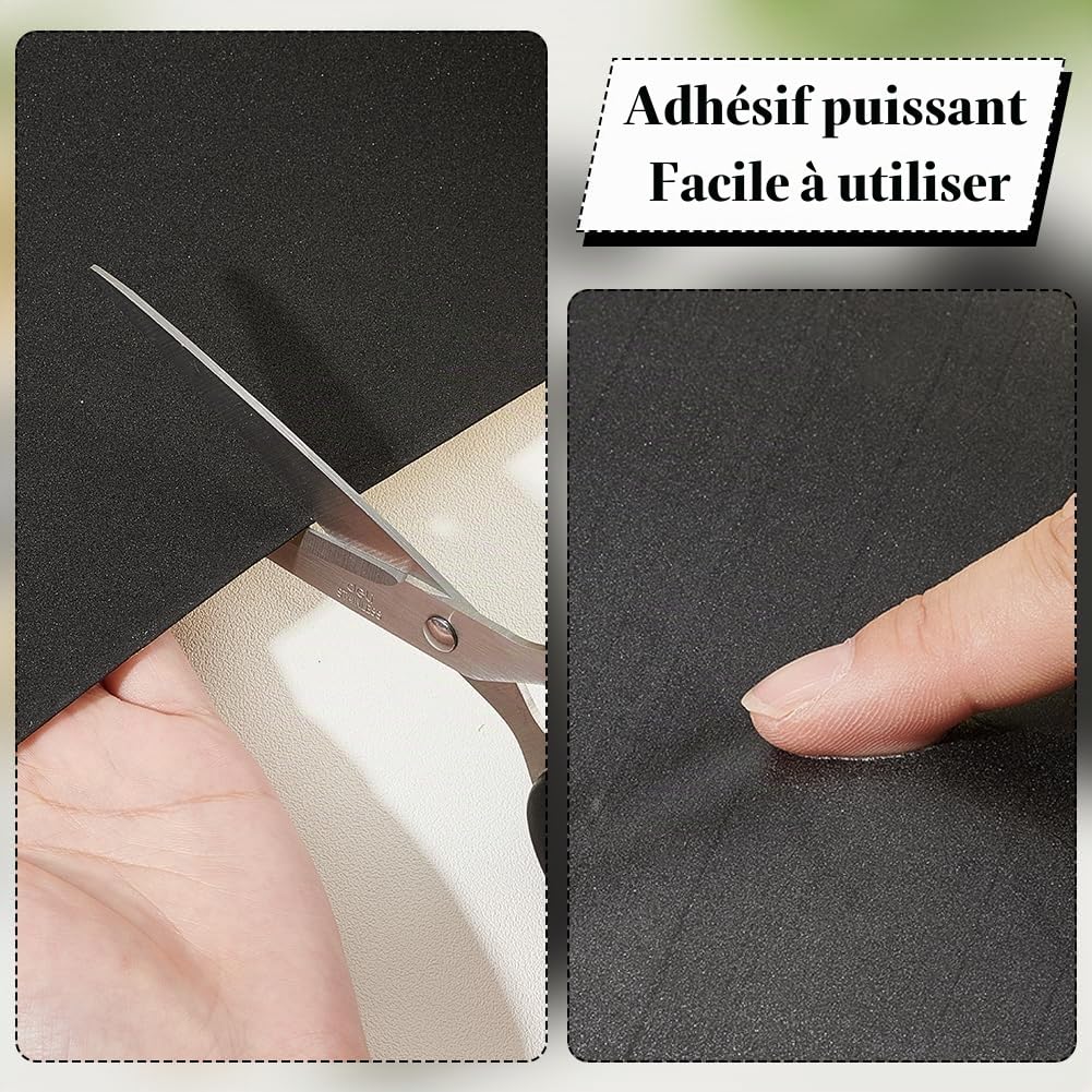 BENECREAT mousse EVA autocollante noire 2m x 40cm 2mm