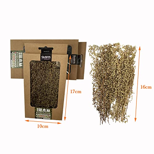 Cayway touffe herbe statique modélisme lot 2 buissons