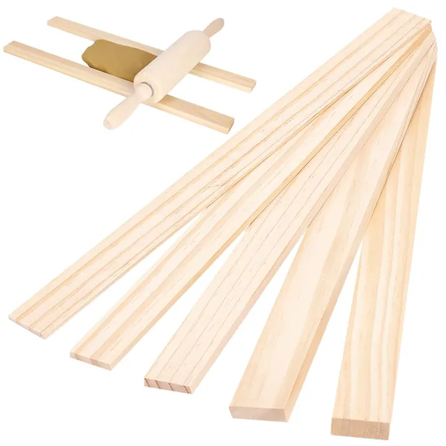 BENECREAT Guides Épaisseur Argile Poterie 10pcs 5 Tailles Bois