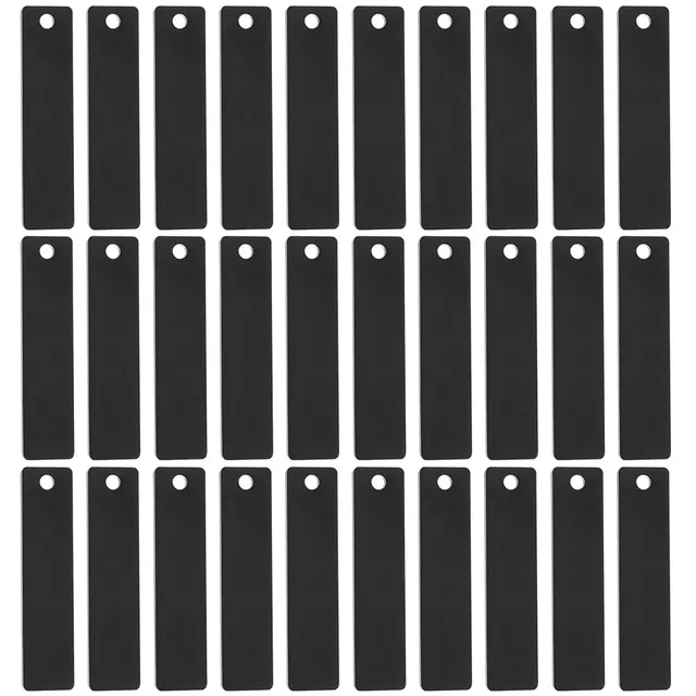 BENECREAT Porte-Clés Aluminium à Graver 50x12mm Lot 30