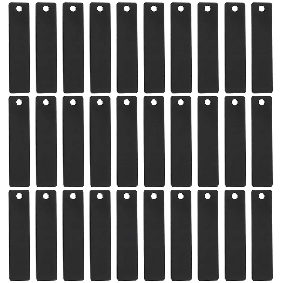 BENECREAT Porte-Clés Aluminium à Graver 50x12mm Lot 30