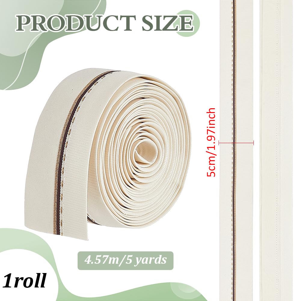 BENECREAT Doublure Ceinture Coton Amande 4,57m x5cm