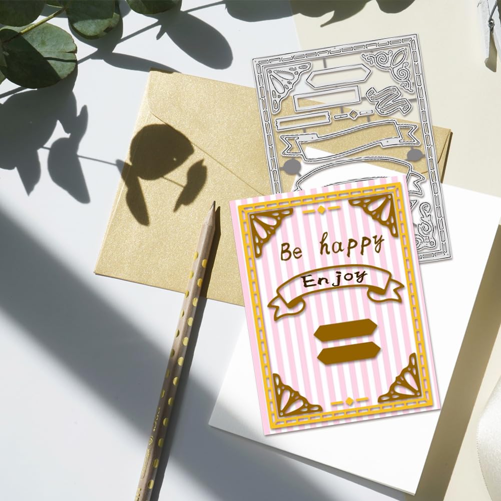 BENECREAT cadre carré dies scrapbooking bordure vintage