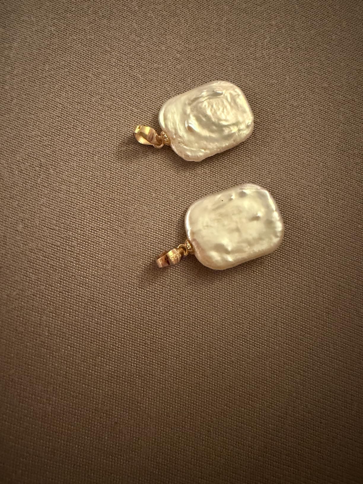 BENECREAT Pendentifs perles baroques nacre 23mm lot 2