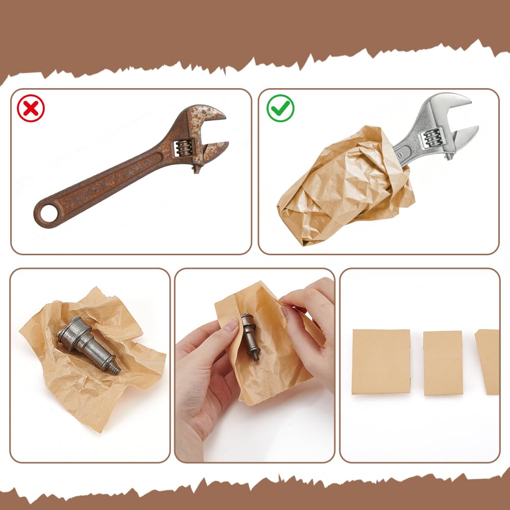 BENECREAT Papier VCI antirouille 20 m x 300 mm kraft