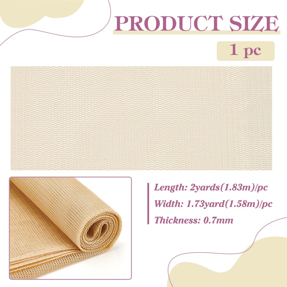 BENECREAT tissu maille filet polyester blé 1,8x1,6m