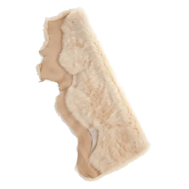 Tandy Leather peau mouton cuir crème poils 4-6 oz