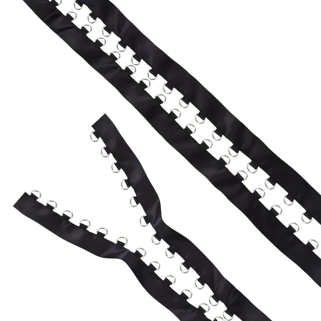 BENECREAT Ruban œillets noir laçage 3,65 m 24 mm