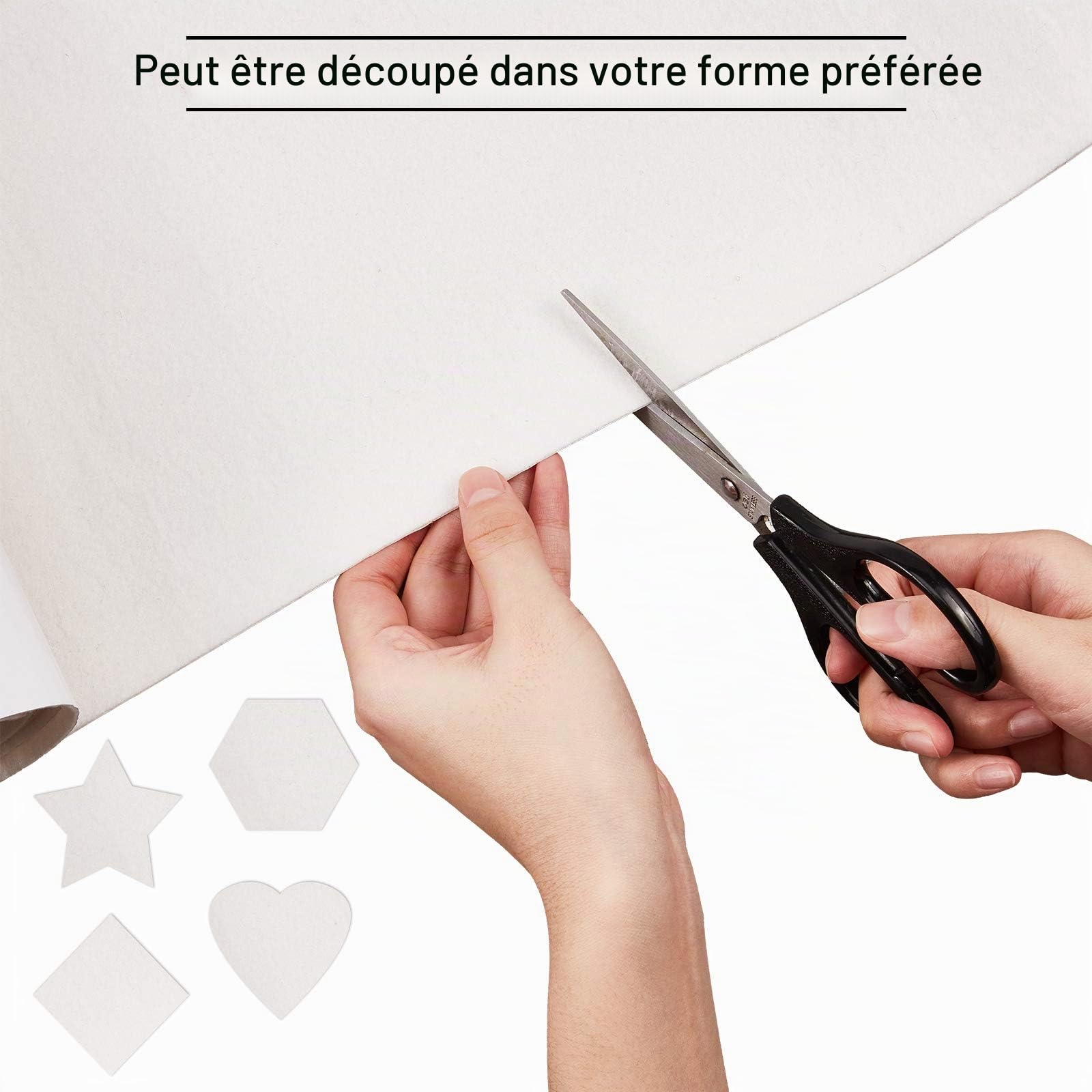 BENECREAT Feutrine Adhésive Beige 40cmx2m 1mm Rouleau