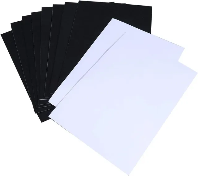 ROSENICE Feutrine Autocollante Noire 30x21cm 10 Feuilles