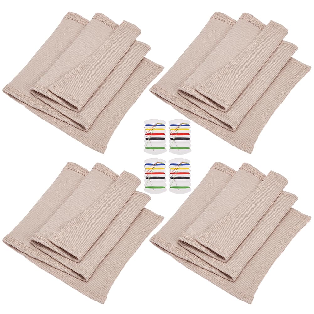 BENECREAT Bandeau Col Côtelé Blanc 540x175mm x4 Polyester