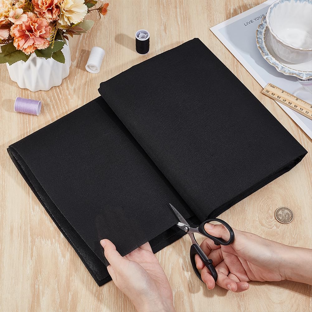 BENECREAT Entoilage Thermocollant Noir 100x113,8cm Tissé