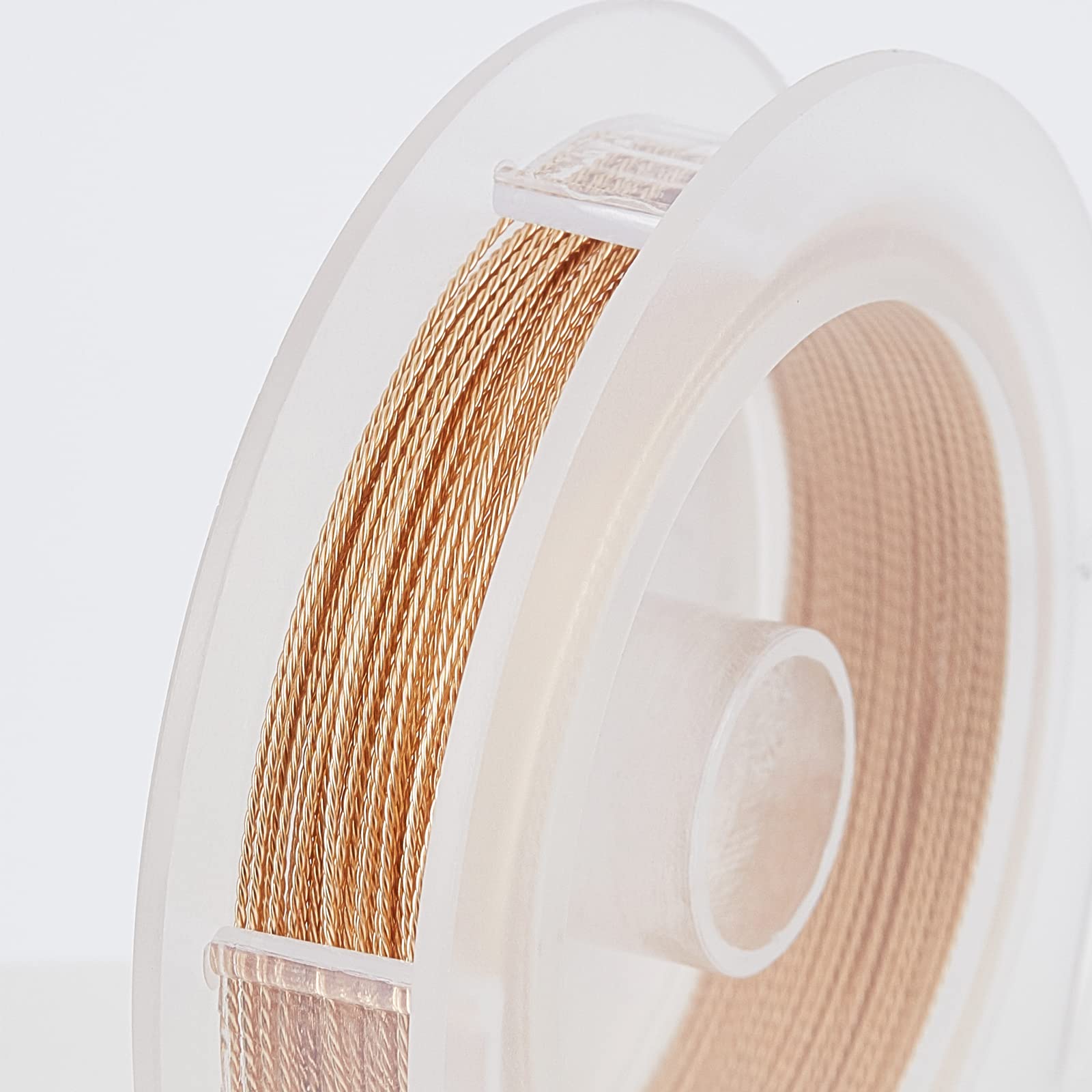 BENECREAT Fil Cuivre Torsadé Doré 0,6mm 10m