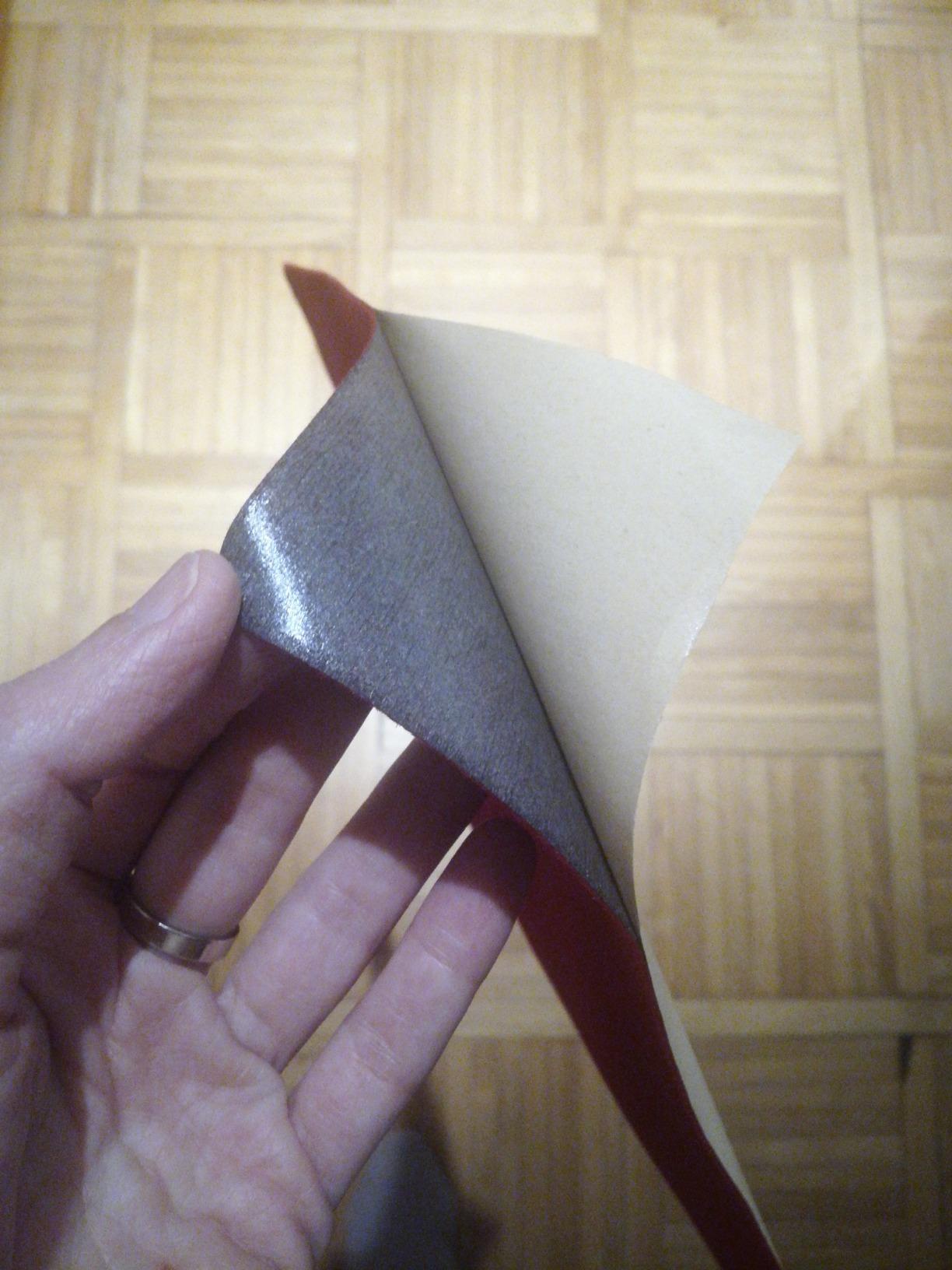 BENECREAT Feuilles Velours Adhésif Rouge Foncé A4 x20
