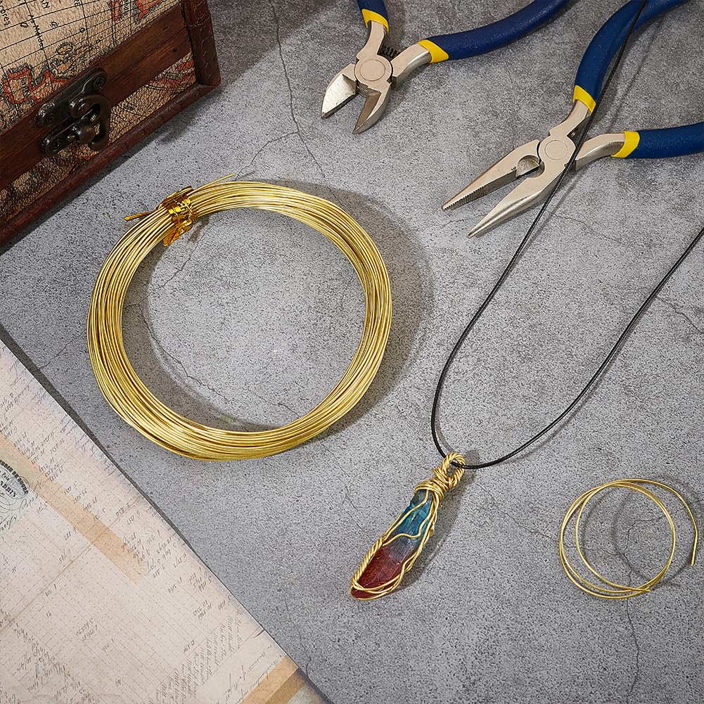 BENECREAT Fil laiton bijoux or 0,8mm 20m