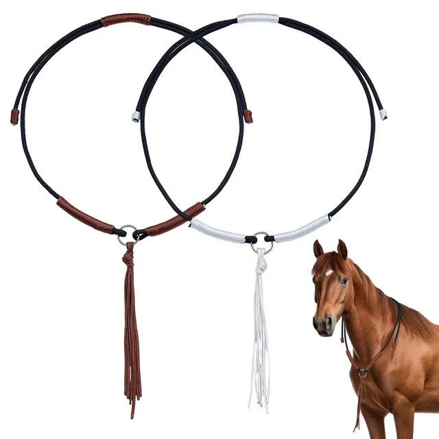 BENECREAT Sangle Corde Nylon Cheval 2pcs 1,72m pompon