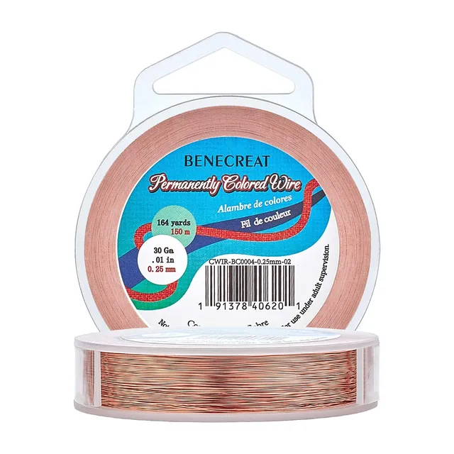 BENECREAT Fil cuivre 0,25mm 150m bijoux
