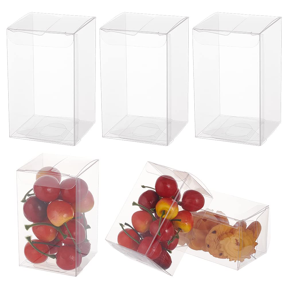 BENECREAT boîtes cube PVC transparent 6x6x10 cm 30 pcs