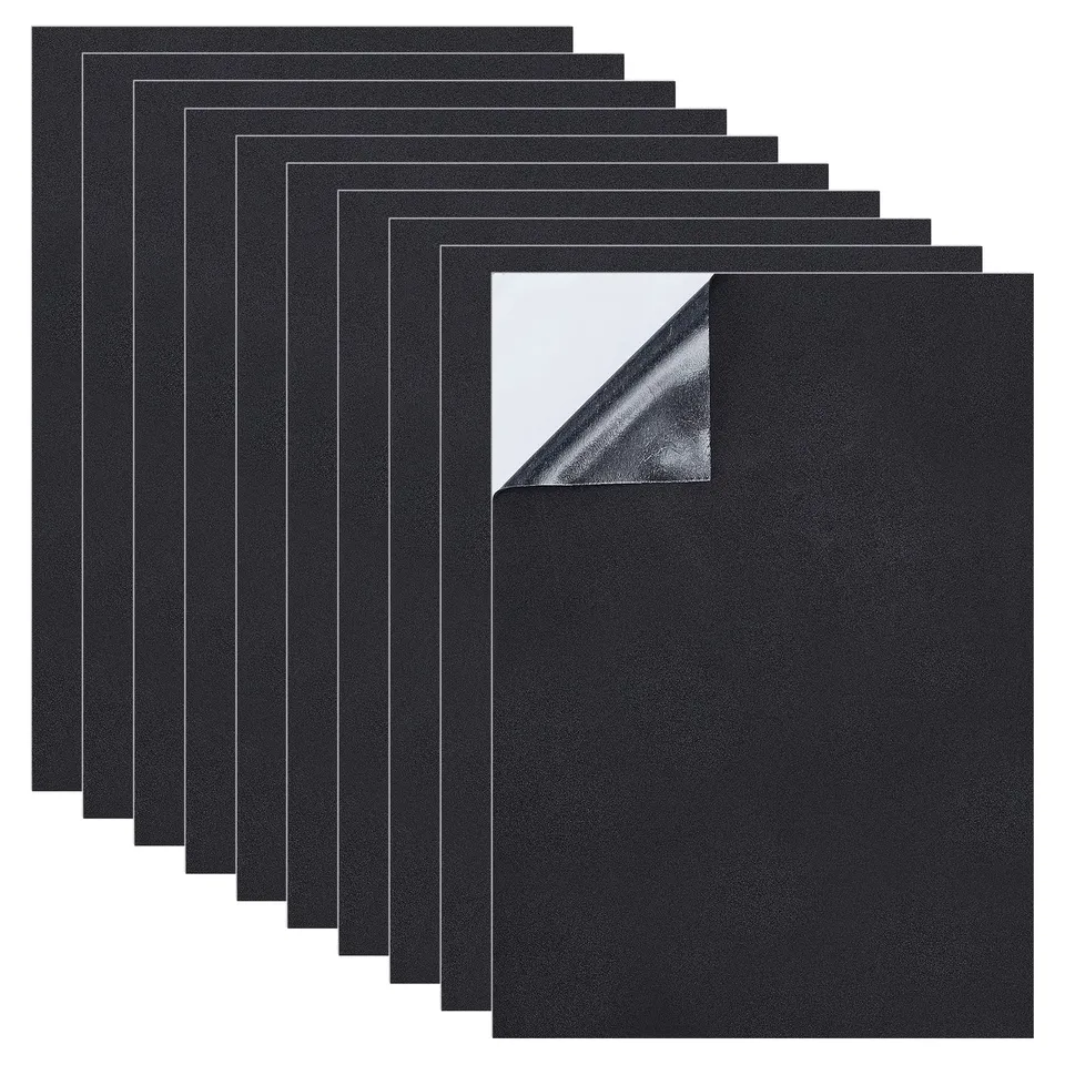 BENECREAT feuilles mousse adhésive noire 1 mm 21x30 cm x10