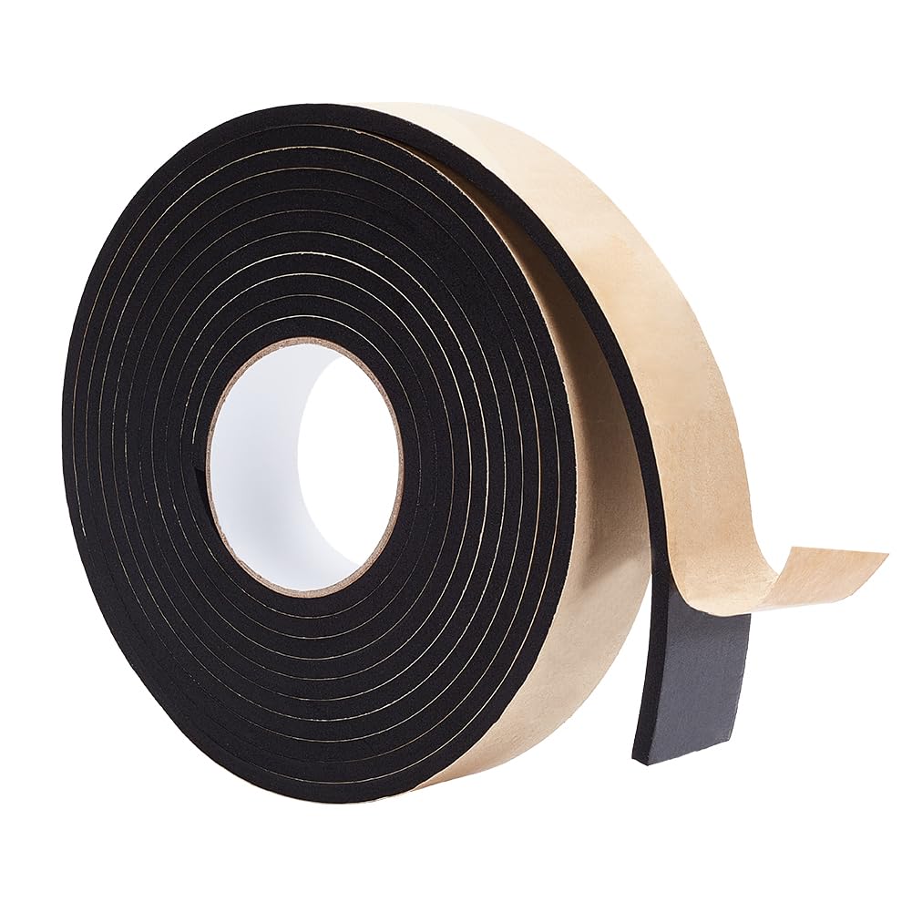 BENECREAT 40x6mm bande mousse étanchéité blanche 5m