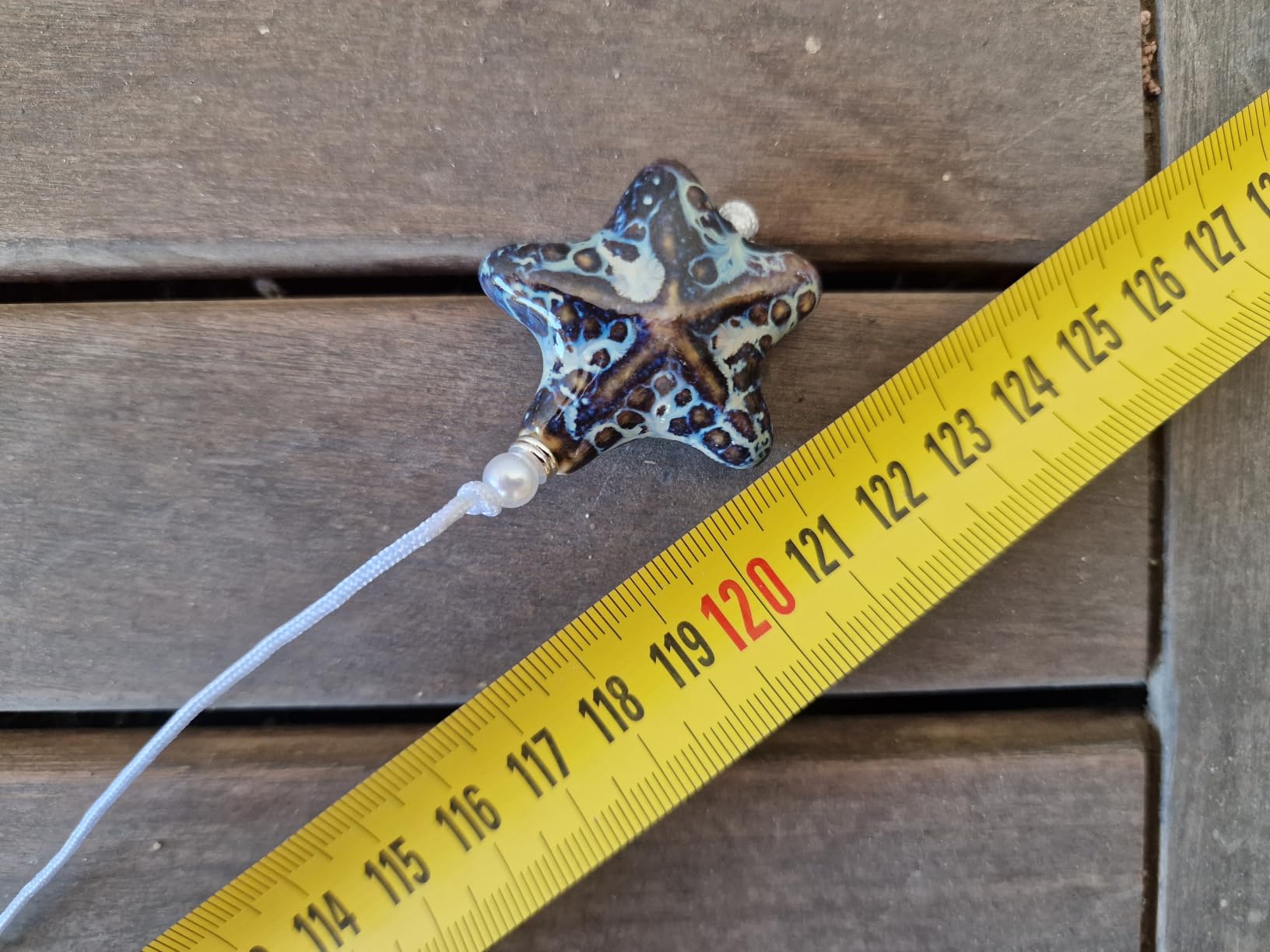 BENECREAT cordon tirette étoile de mer céramique lot 6