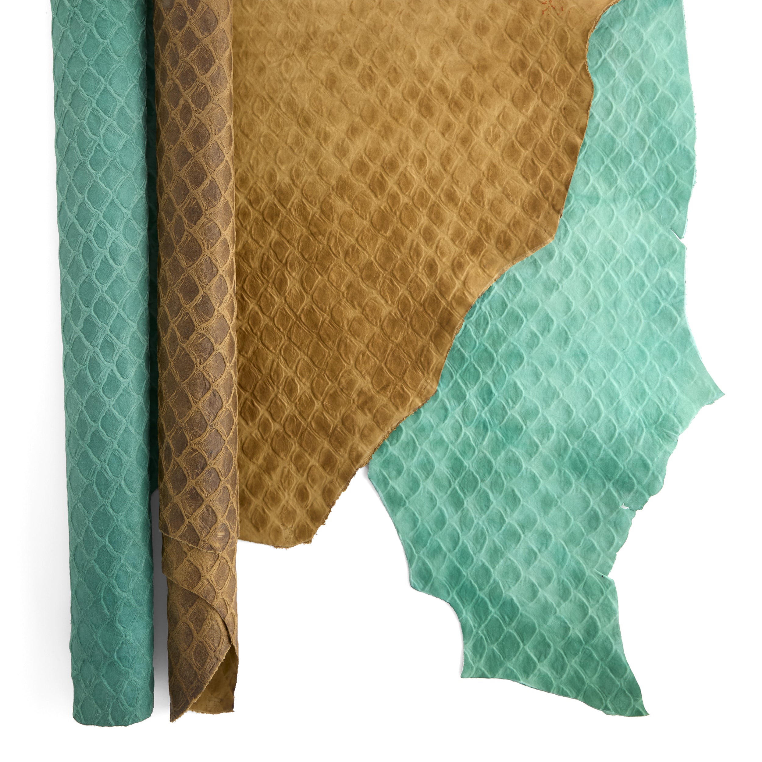 Tandy Leather Écailles double épaule cuir olive