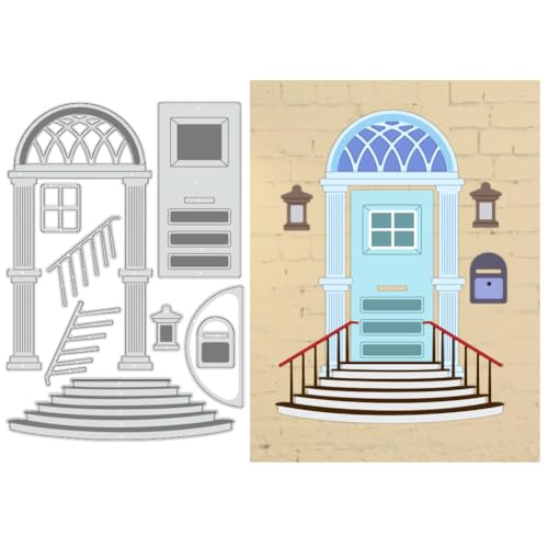 BENECREAT Dies porte fenêtre escalier scrapbooking