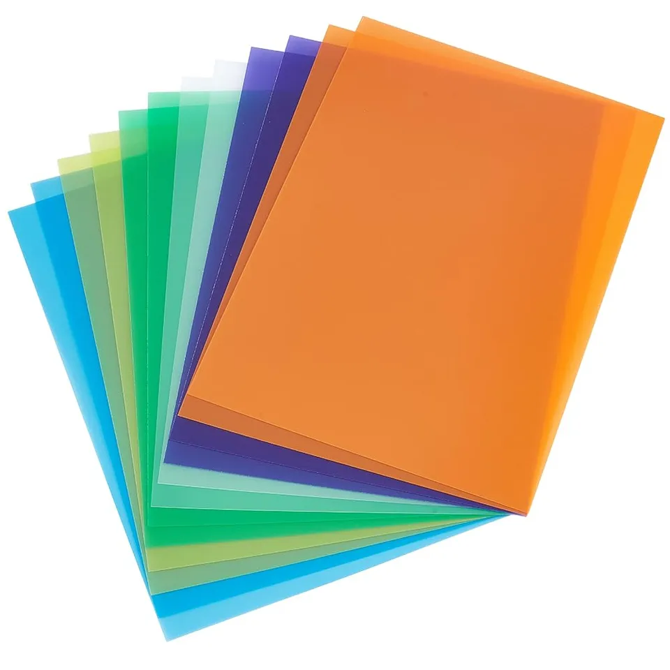 BENECREAT feuilles PVC souple A4 givré 6 couleurs 24 pcs