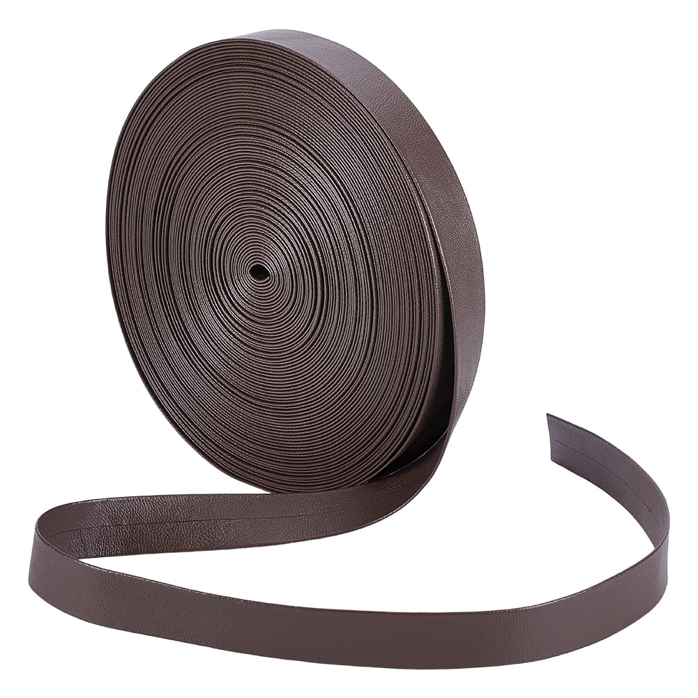 BENECREAT ruban biais similicuir noir 25mm 19m couture