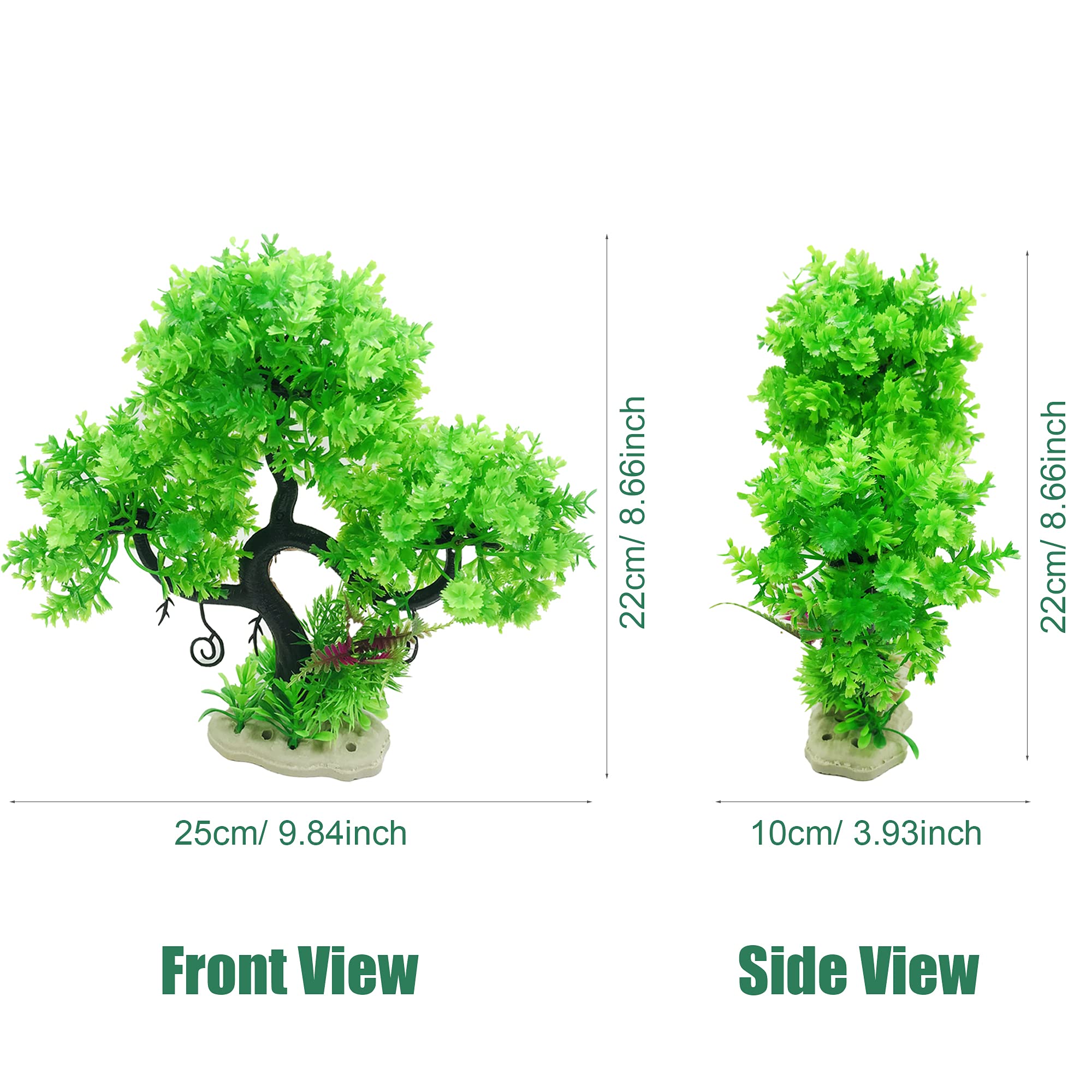Cayway Plantes Aquarium Artificielles 27 pcs Arbre Boule