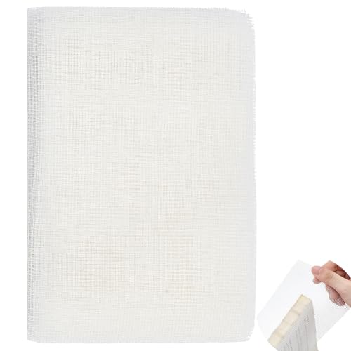 BENECREAT Toile Reliure Coton Blanc 5 m x 10 cm