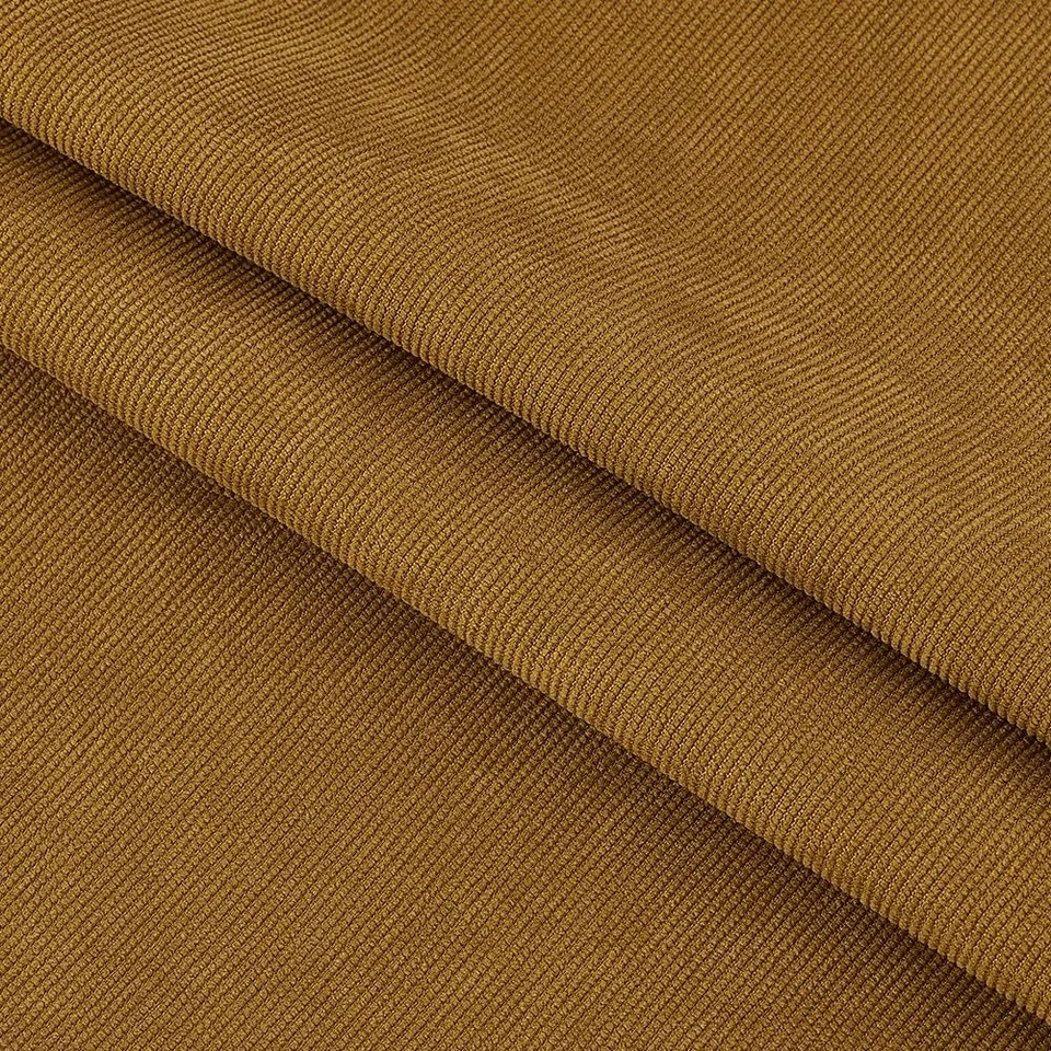 BENECREAT Tissu Velours Côtelé Moutarde 1x1,5 m