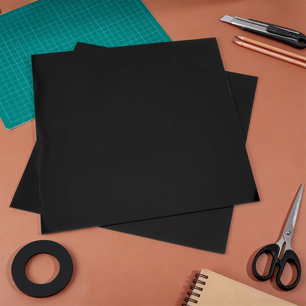 BENECREAT Feuille Silicone Noire 300x300x3mm 2pcs Joint