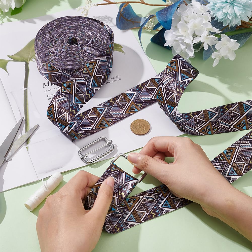 BENECREAT sangle jacquard polyester 38mm 9m triangle