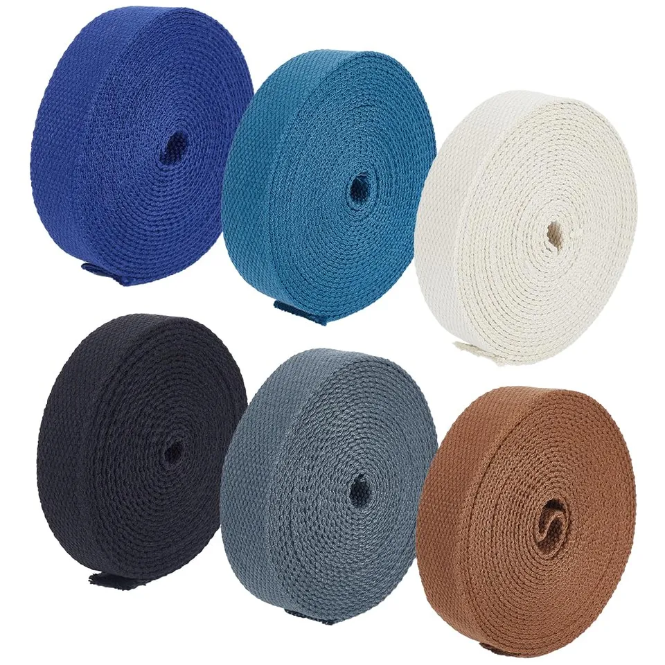 BENECREAT Sangles polyester 25mm gris 6 rouleaux 30m