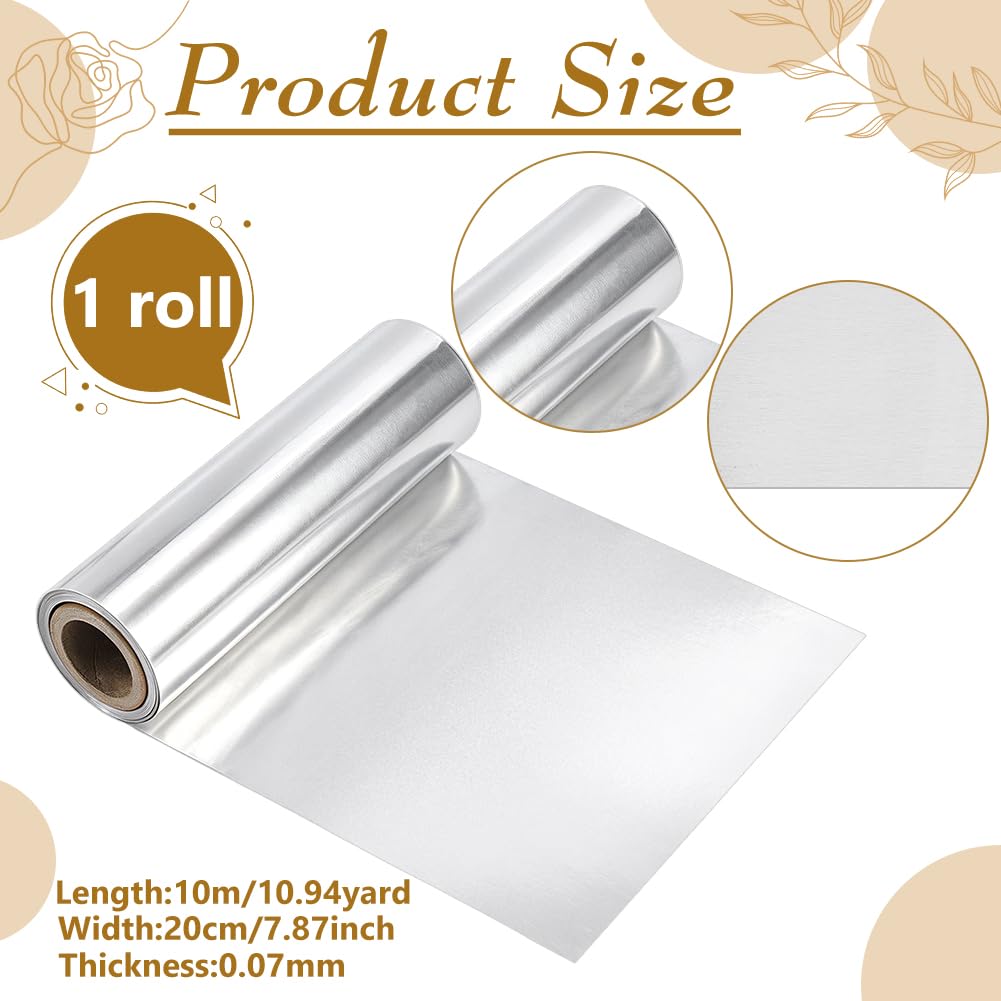 BENECREAT Rouleau Aluminium Argenté 10m x 200mm