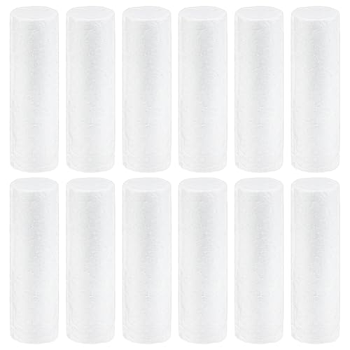 BENECREAT cylindre mousse blanche 12,5x3,5cm lot 12