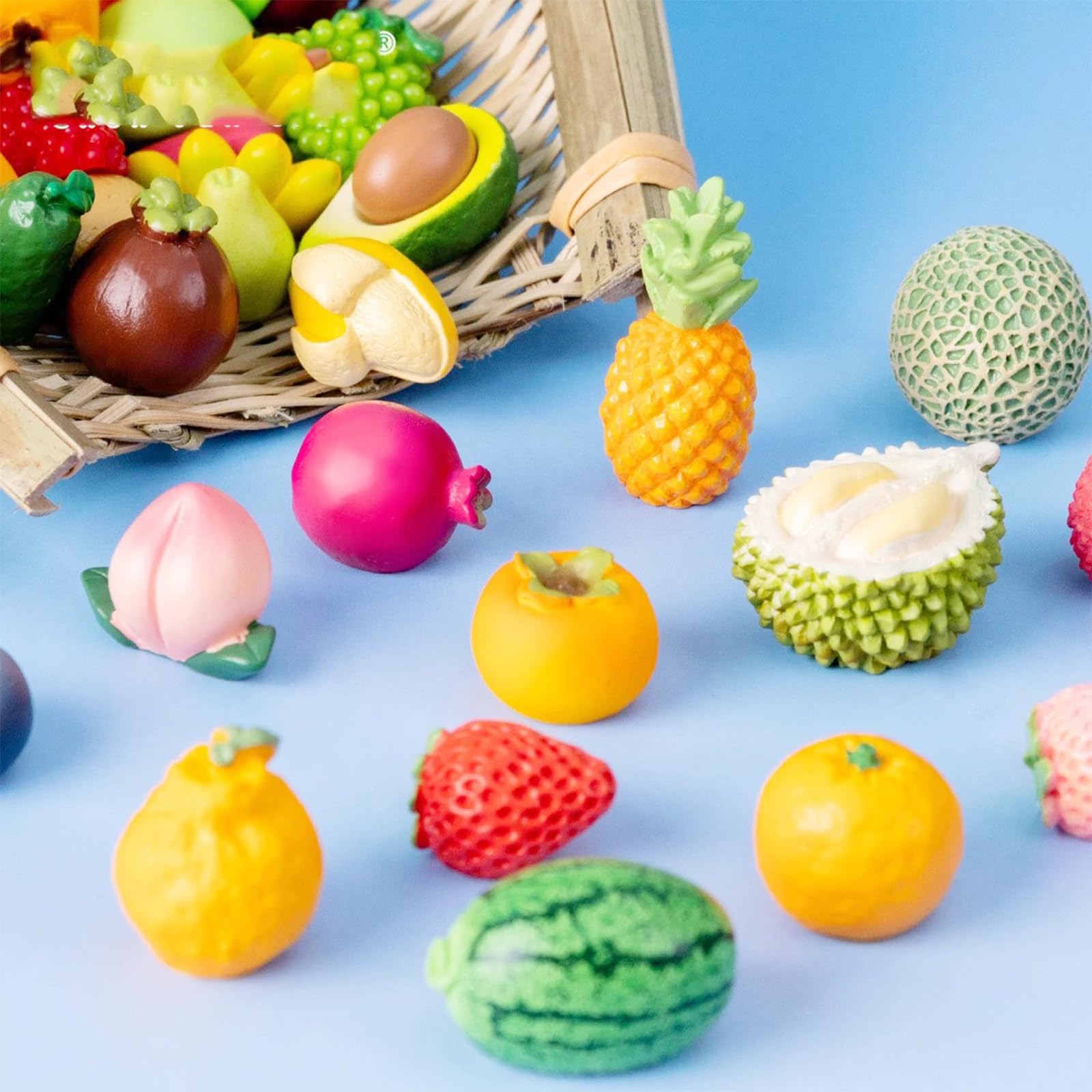 Cayway mini fruits résine 48 pcs jardin miniature