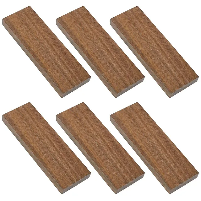 BENECREAT manche bois palissandre camel 123mm lot 6