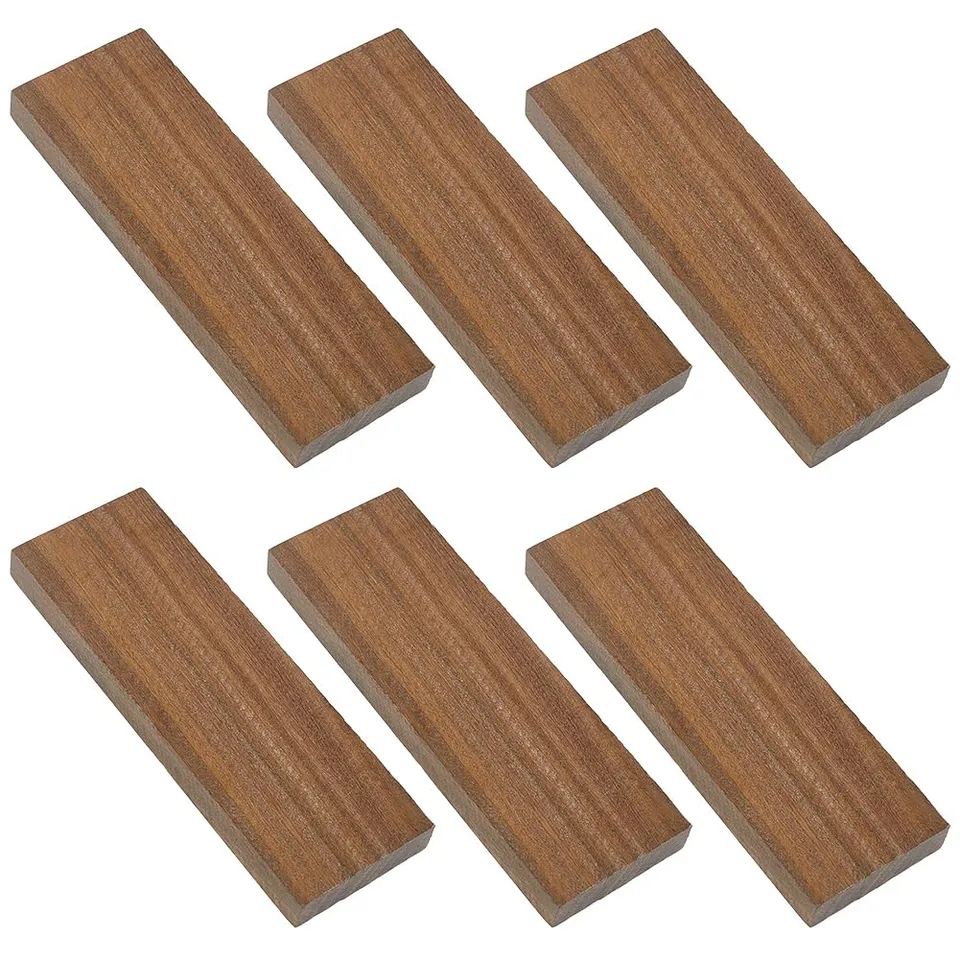 BENECREAT manche bois palissandre camel 123mm lot 6