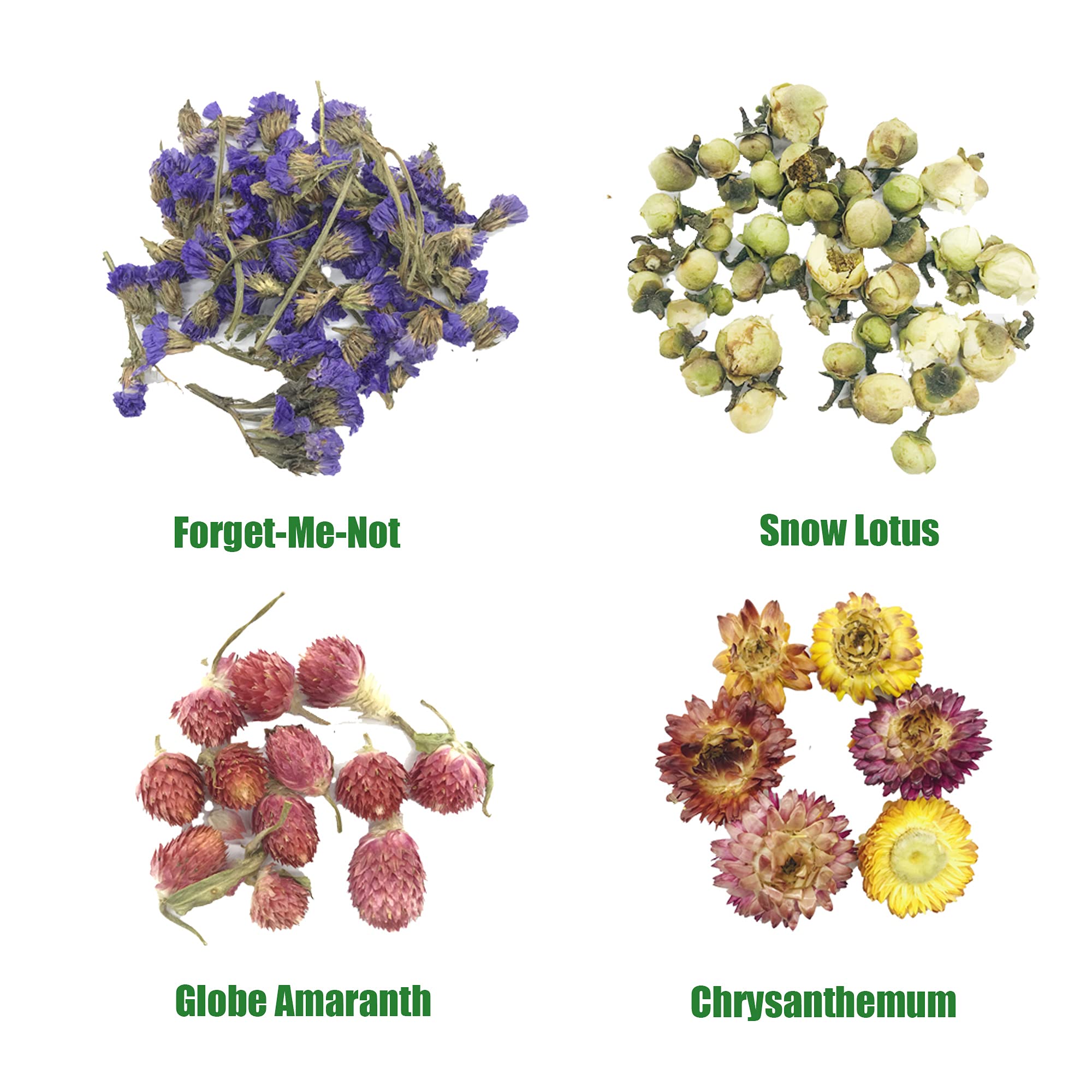 Cayway fleurs séchées naturelles 16 sachets bougie savon