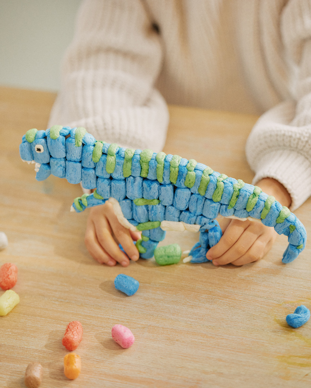 Playmaïs Classic Dinoworld kit dinosaures 800 flocons