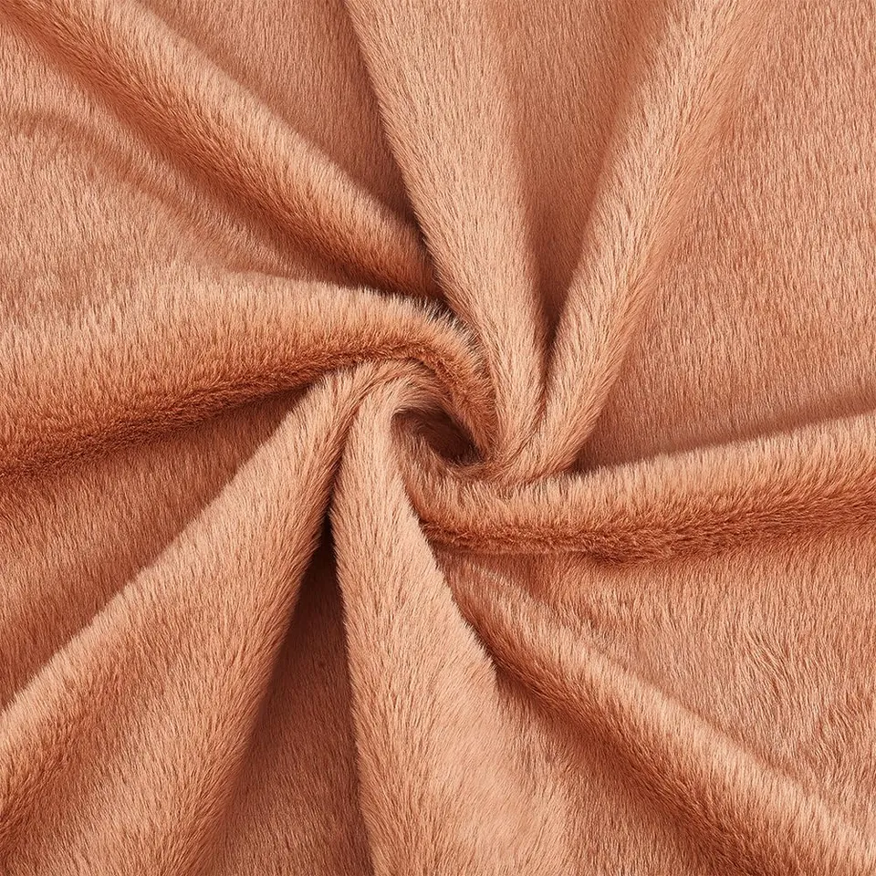 BENECREAT tissu fausse fourrure pérou 1,66m beige