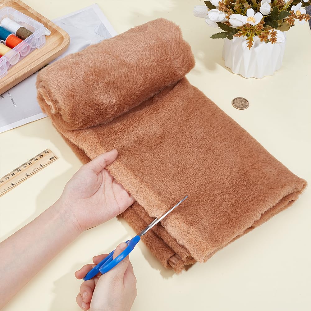 BENECREAT tissu fausse fourrure pérou 1,66m beige