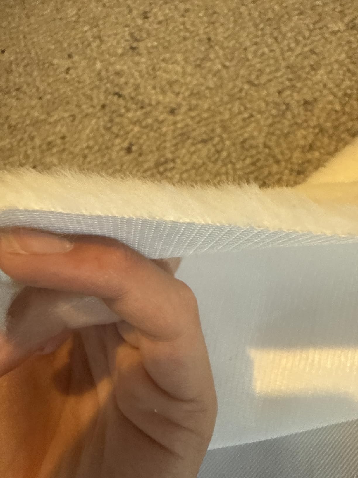 BENECREAT tissu fausse fourrure pérou 1,66m beige