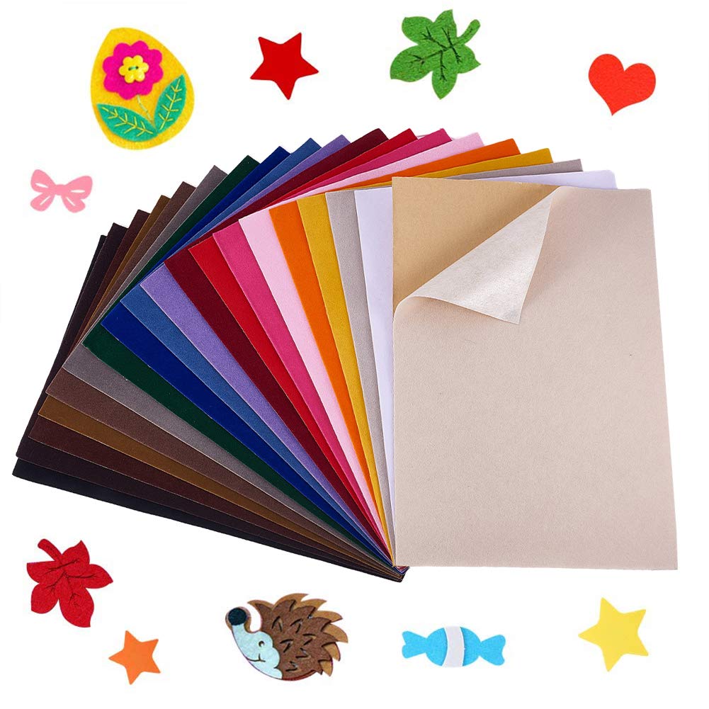 BENECREAT feuilles velours adhésives A4 19 couleurs