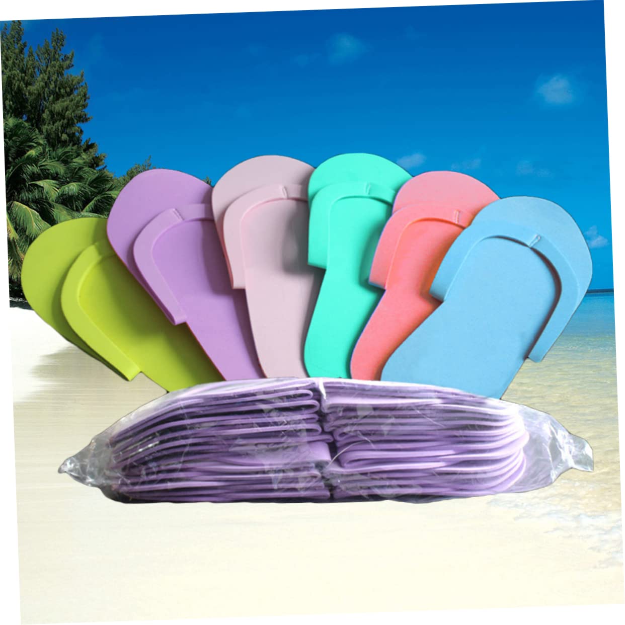 ROSENICE Tongs Mousse EVA Jetables 36 Paires Pédicure